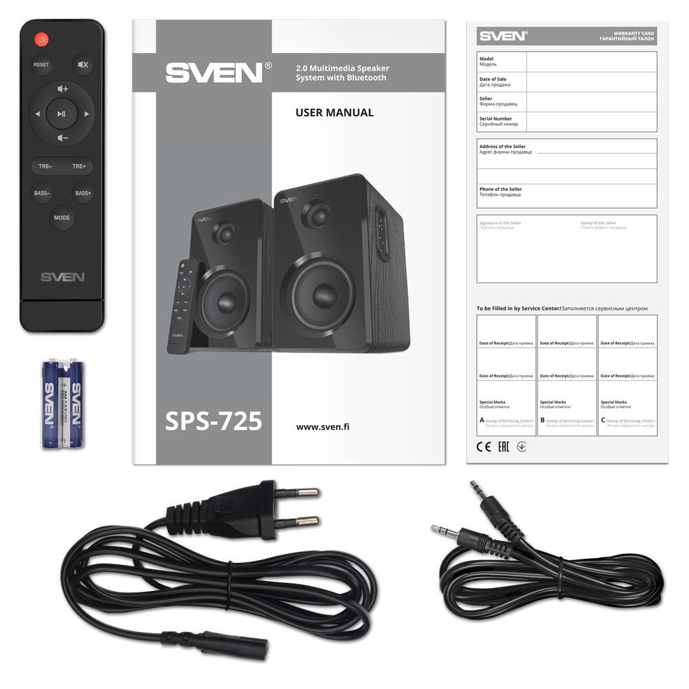 Компьютерные колонки SVEN SPS-725 Black