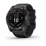 Смарт-часы Garmin Fenix 7X PRO Sapphire Solar серый с черным ремешком (010-02778-11)