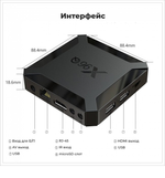 Смарт-приставка Android 10 X96Q (1+8гб) Black