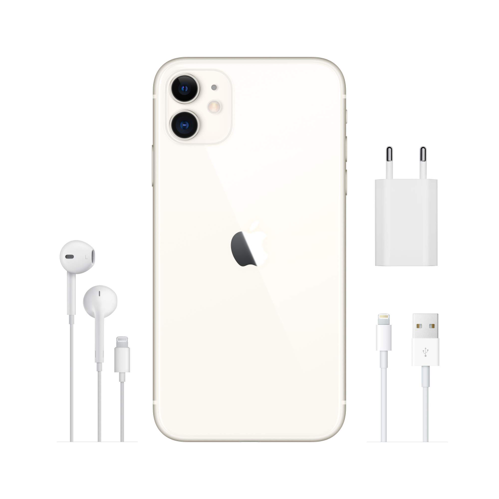 Смартфон Apple iPhone 11 64GB White (MWLU2RU/A)