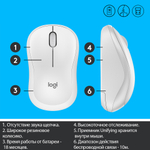 Беспроводная мышь Logitech M220 White (910-006128)