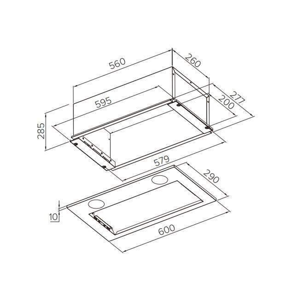 Вытяжка встраиваемая Haier HVX-BI671X серый