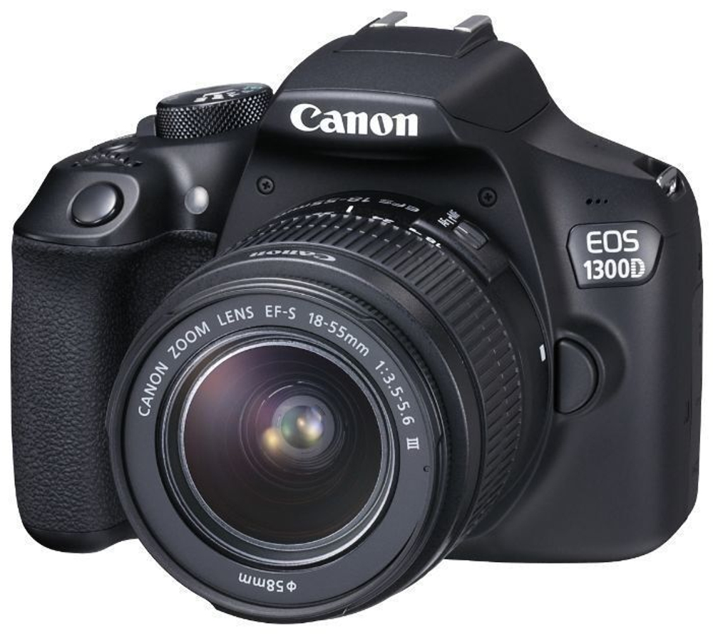 Фотоаппарат зеркальный Canon EOS 1300D Kit Black 18-55 мм III