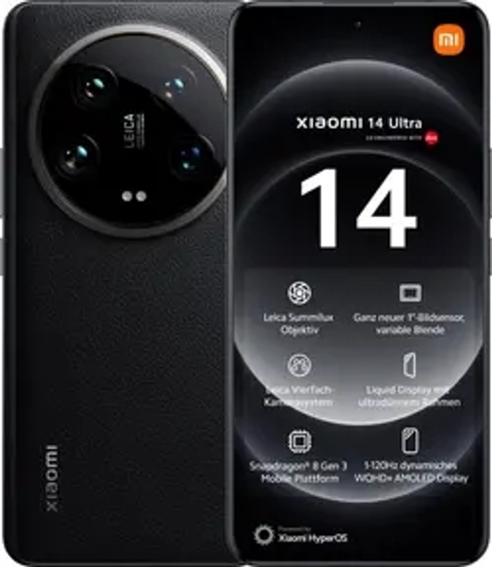 Смартфон Xiaomi 14 Ultra, 12 ГБ/256 ГБ, 2 Nano-SIM, черный