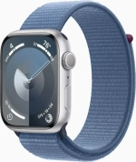 Смарт-часы Apple Watch Series 9 45мм серебристый / синий Sport Loop 145-220мм