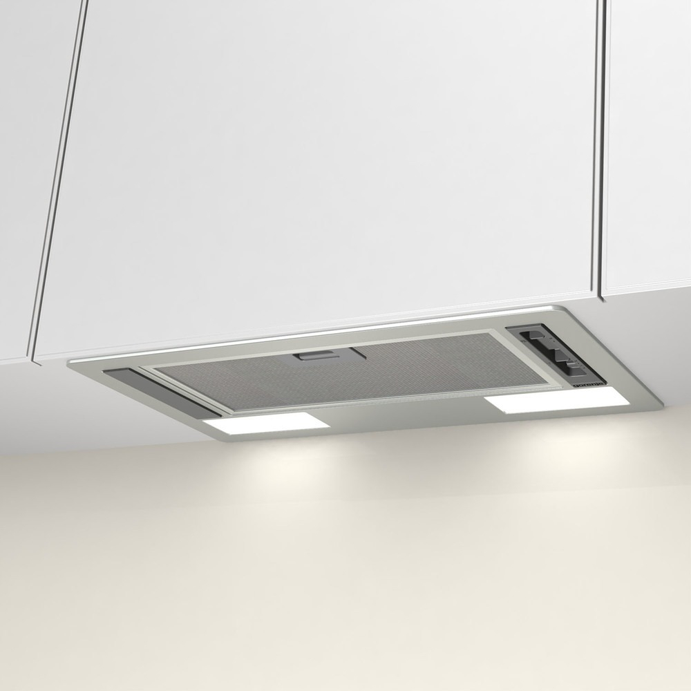 Вытяжка встраиваемая Gorenje BHI611ES серебристый