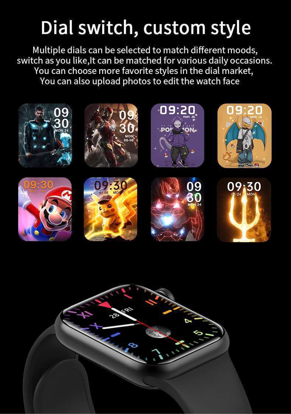 Смарт-часы Smart Watch M7 Pro c NFC 45mm  (Серый)