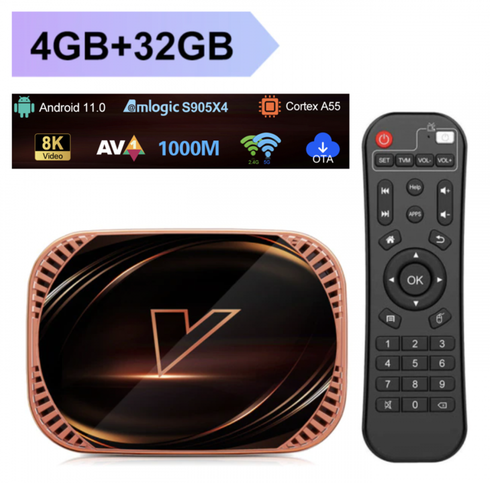 Smart TV приставка Vontar X4 Amlogic S905Х4 4G/32Gb
