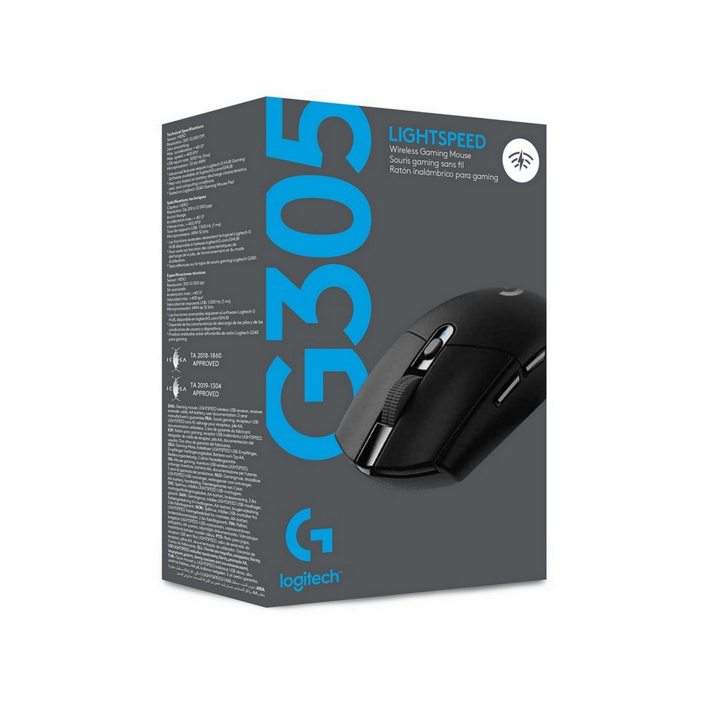 Беспроводная игровая мышь Logitech G305 Lighspeed Black (910-005282)