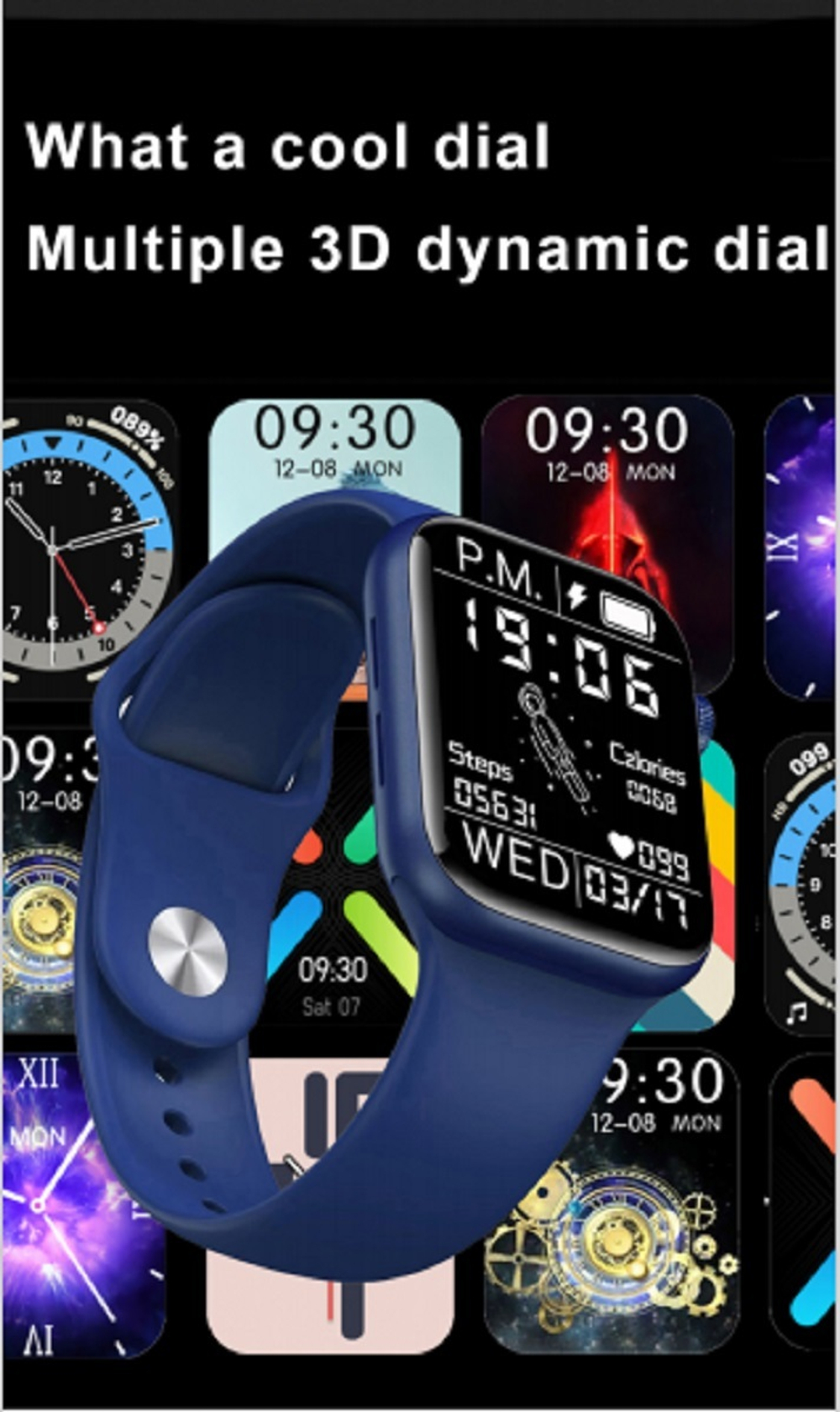 Смарт-часы Smart Watch MW17 Plus с Активным боковым колесиком и кнопкой (Розовые)