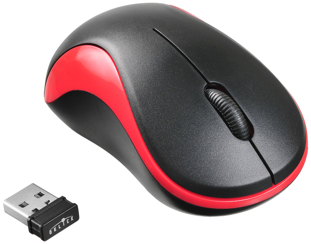 Беспроводная мышь OKLICK 605SW Red/Black