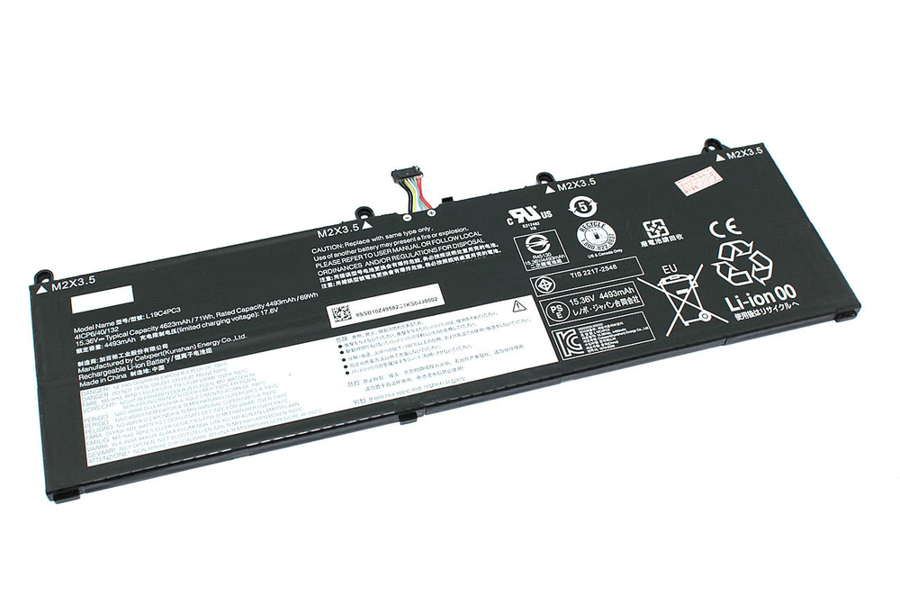 Аккумулятор для ноутбука Lenovo Legion S7-15ARH5 (15.36V 4622mAh) ORG  L19C4PC3 L19M4PC3