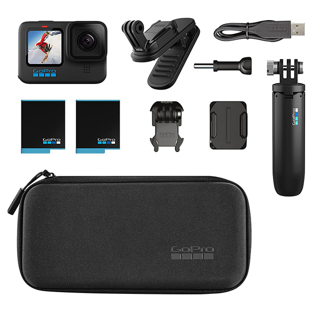 Экшн-камера GoPro Hero10 (расширенная комплектация), черный