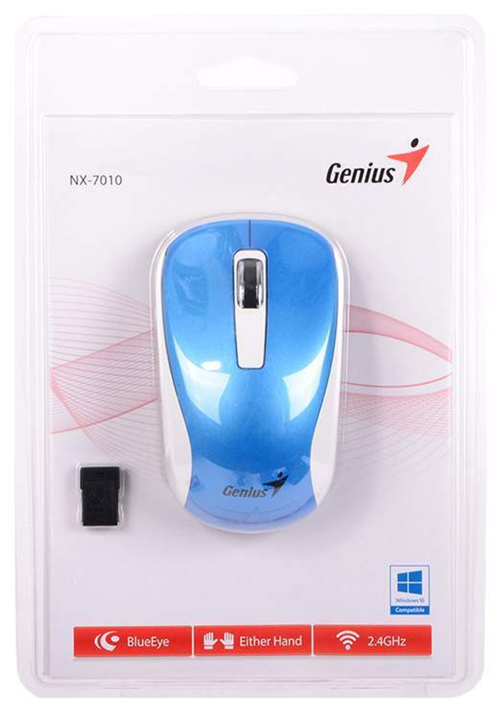 Беспроводная мышь Genius NX-7010 White/Blue