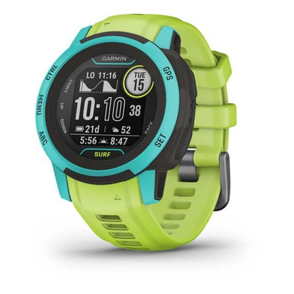 Умные часы Garmin Instinct 2S Surf Waikiki голубой/салатовый
