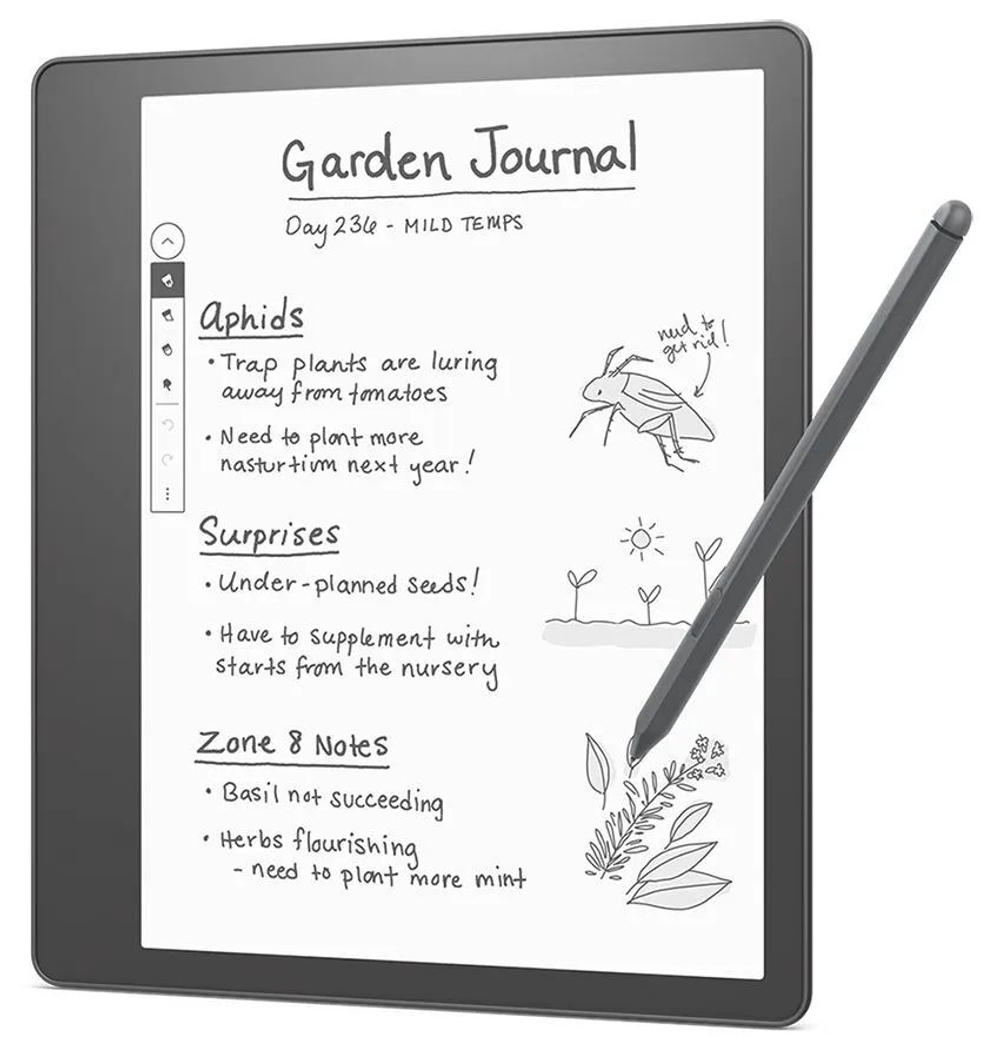 Электронная книга Amazon Kindle Scribe, 10.2&quot;, 16 ГБ, WIFI, серый