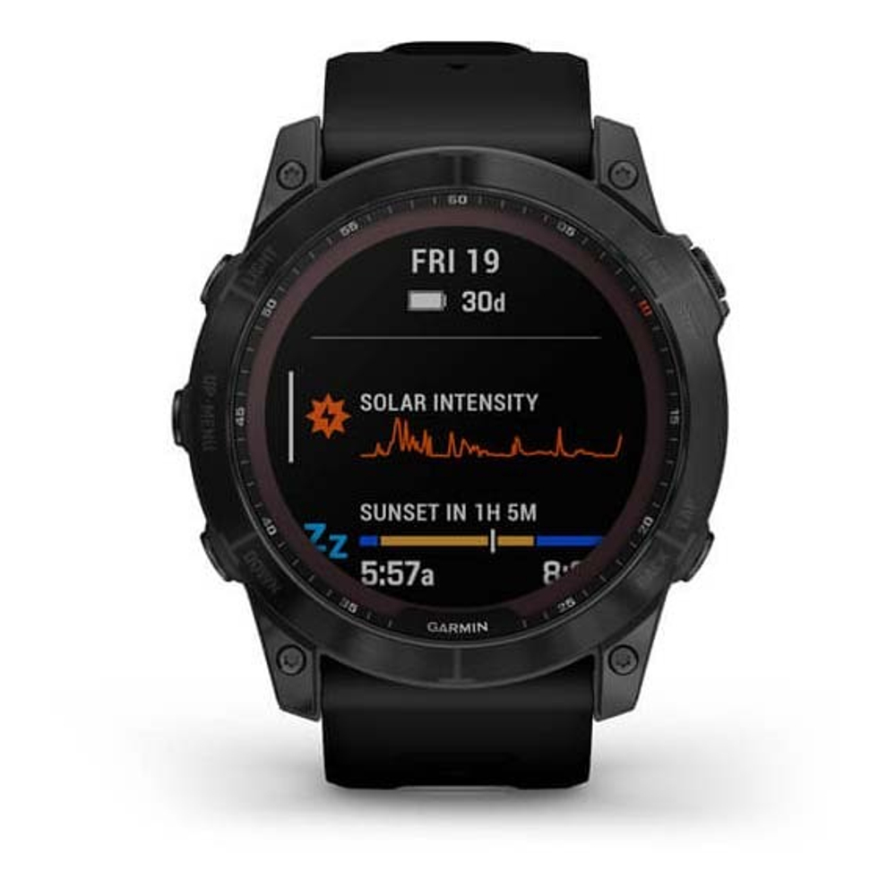 Умные часы Garmin Fenix 7X Sapphire Solar, черный