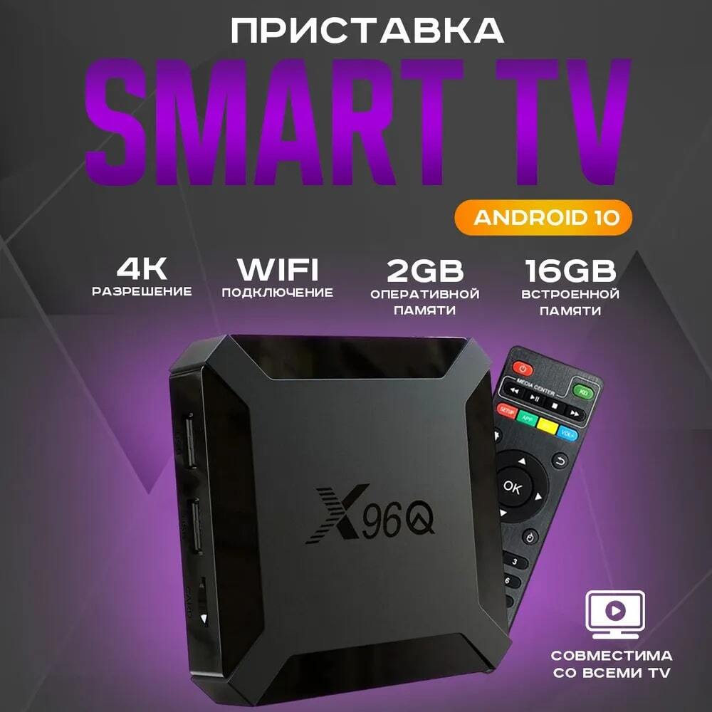 Смарт-приставка Vontar X96Q 2/16ГБ с настройкой