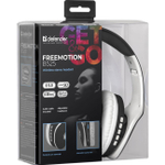 Беспроводные наушники накладные Defender FreeMotion microSD, FM, черный + белый