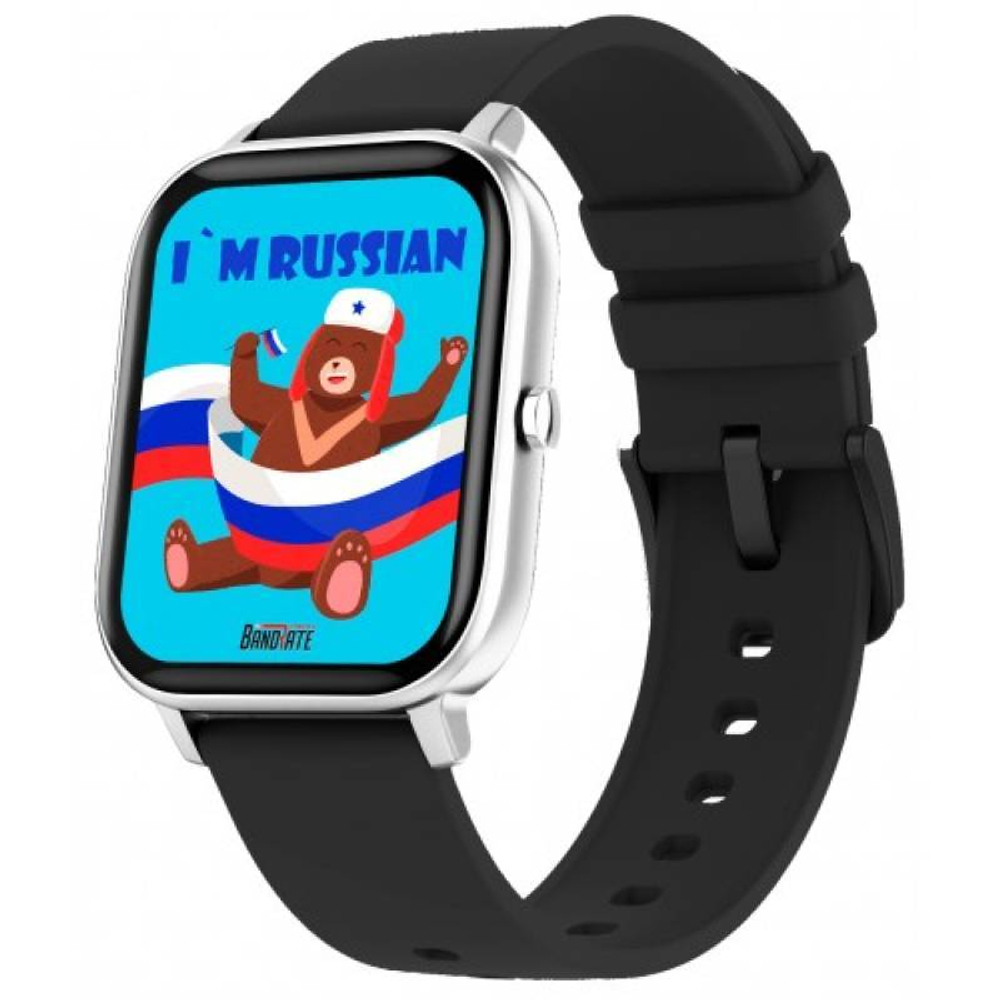 Умные часы BandRate Smart Im Russian BRSGS3SB с тонометром, мониторингом сна