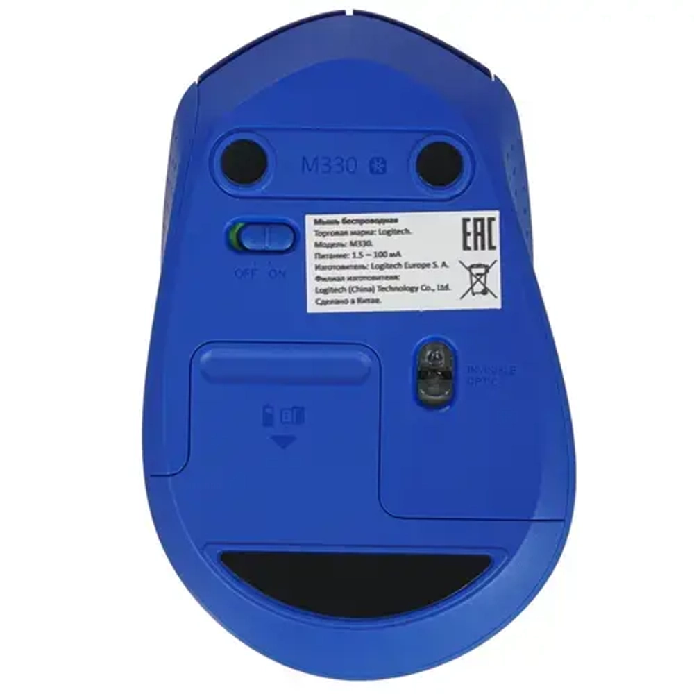 Беспроводная мышь Logitech M330 Silent Plus Blue (910-004925)