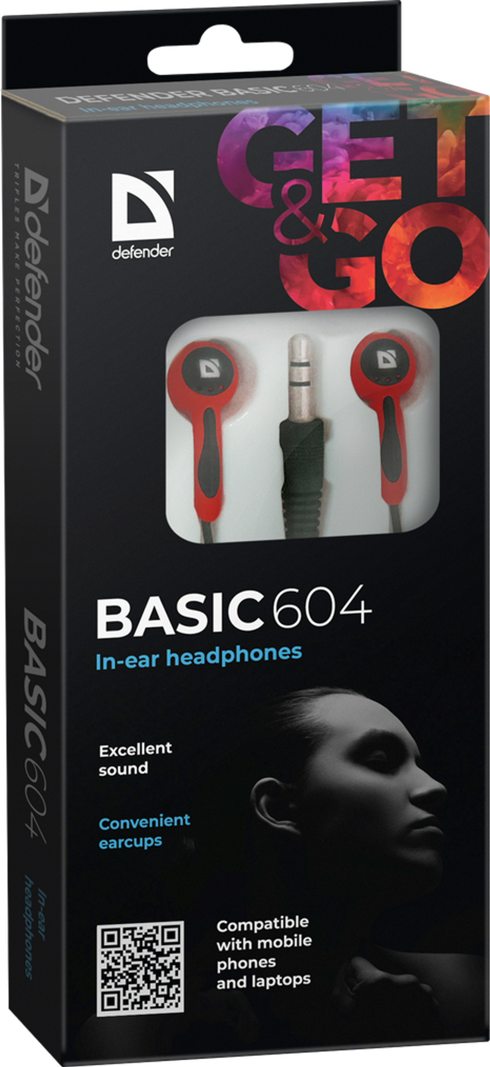 Наушники Defender Basic 604 Red