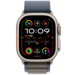 Смарт-часы Apple Watch Ultra 2 49 мм Titanium, L текстильный ремешок синий Alpine