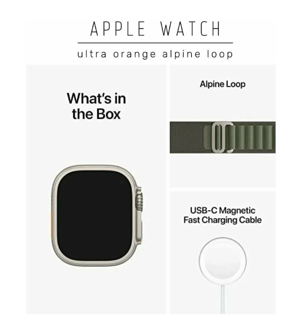 Умные часы  Apple Watch Ultra, 49 мм, L, Green Alpine MQEX
