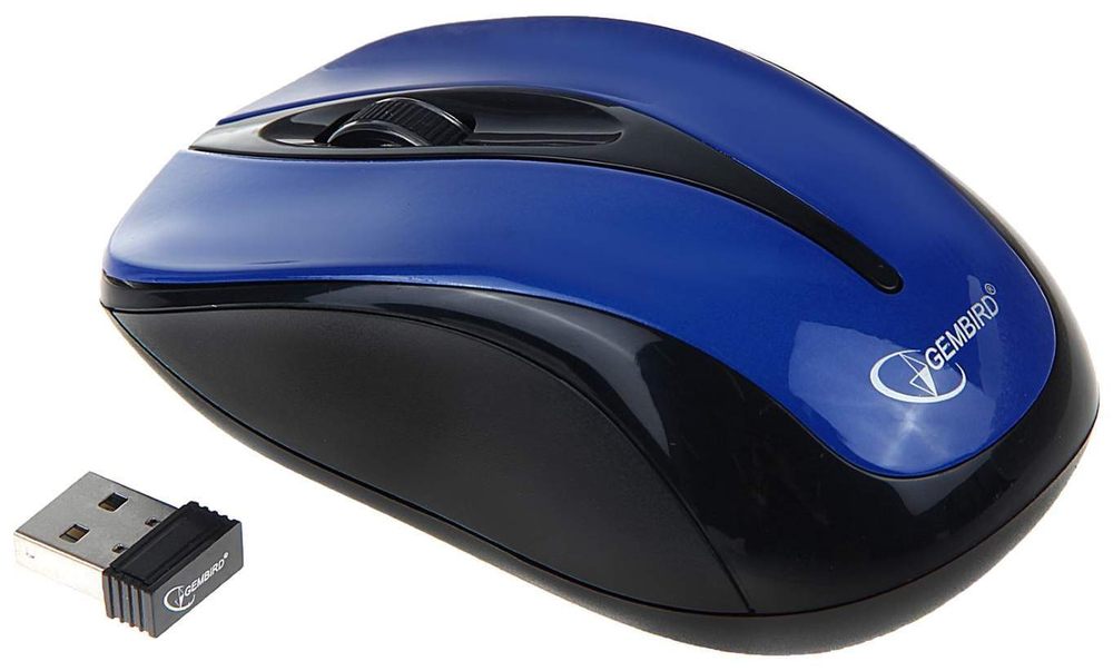 Беспроводная мышь Gembird MUSW-325-B Blue/Black