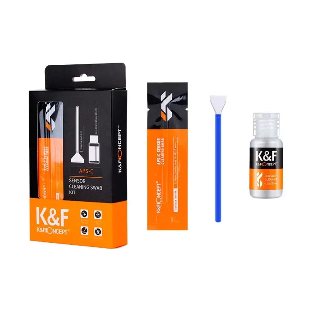 Набор для ухода за матрицей K&F Concept 16mm APS-C Sensor Cleaning Swab Kit