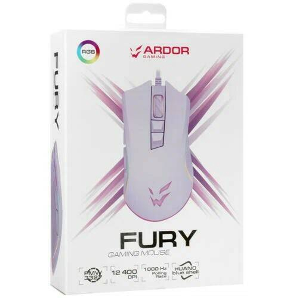 Проводная игровая мышь Ardor Gaming Fury фиолетовый (ARD-FURY3327-PU)