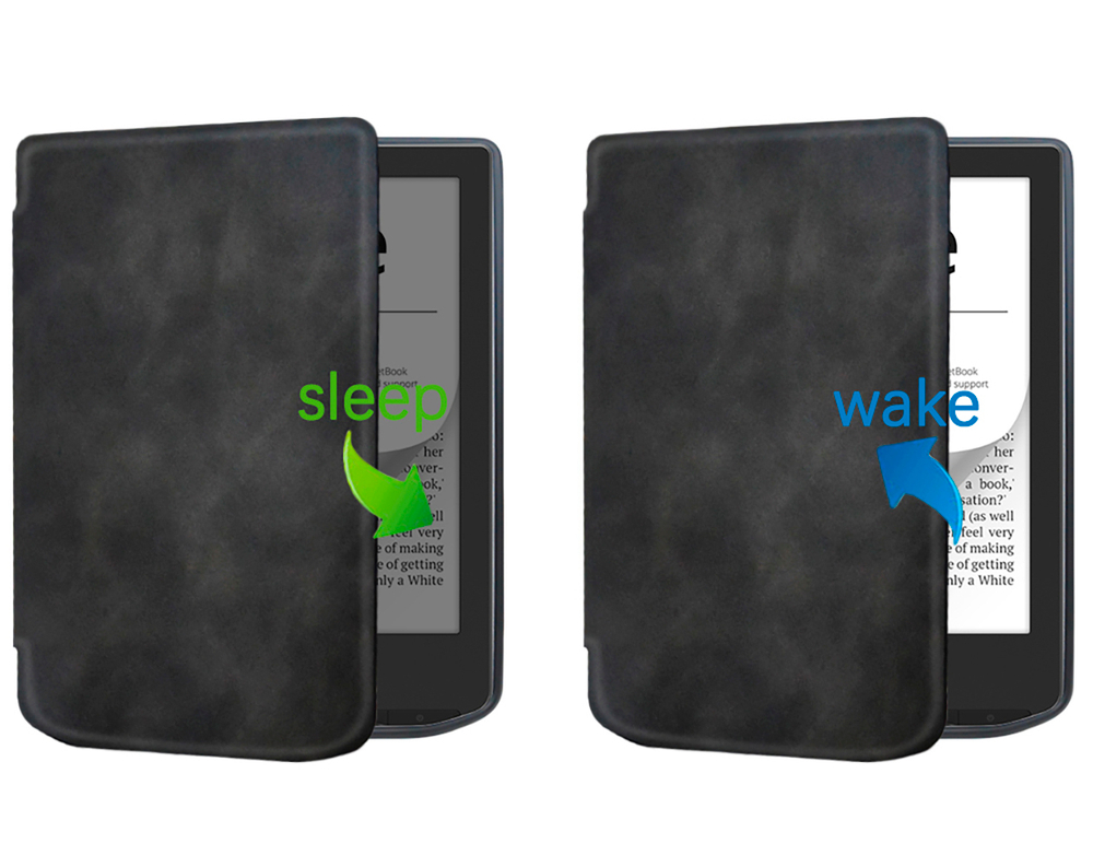 Электронная книга PocketBook 634 Verse Pro Azure с обложкой ReaderONE Black / 57886