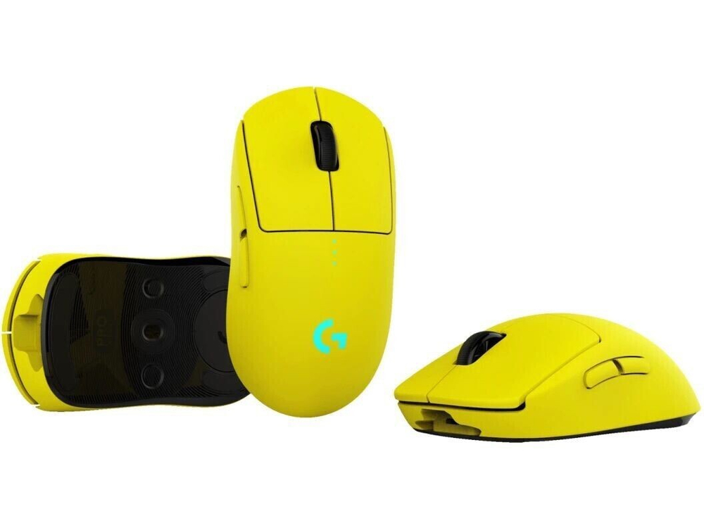 Беспроводная игровая мышь Logitech G Pro Х Superlight желтый (910-007133)