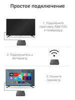 Смарт-приставка Harper ABX-105 1/8 GB Black