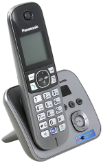 DECT телефон Panasonic KX-TG6821RUM серый