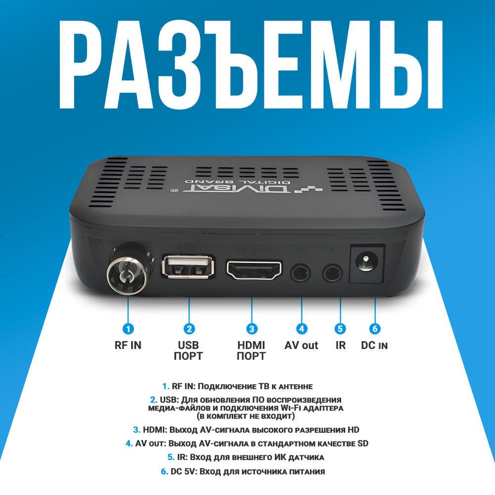 DVB-T2 приставка Santrin DVS 5201 Black