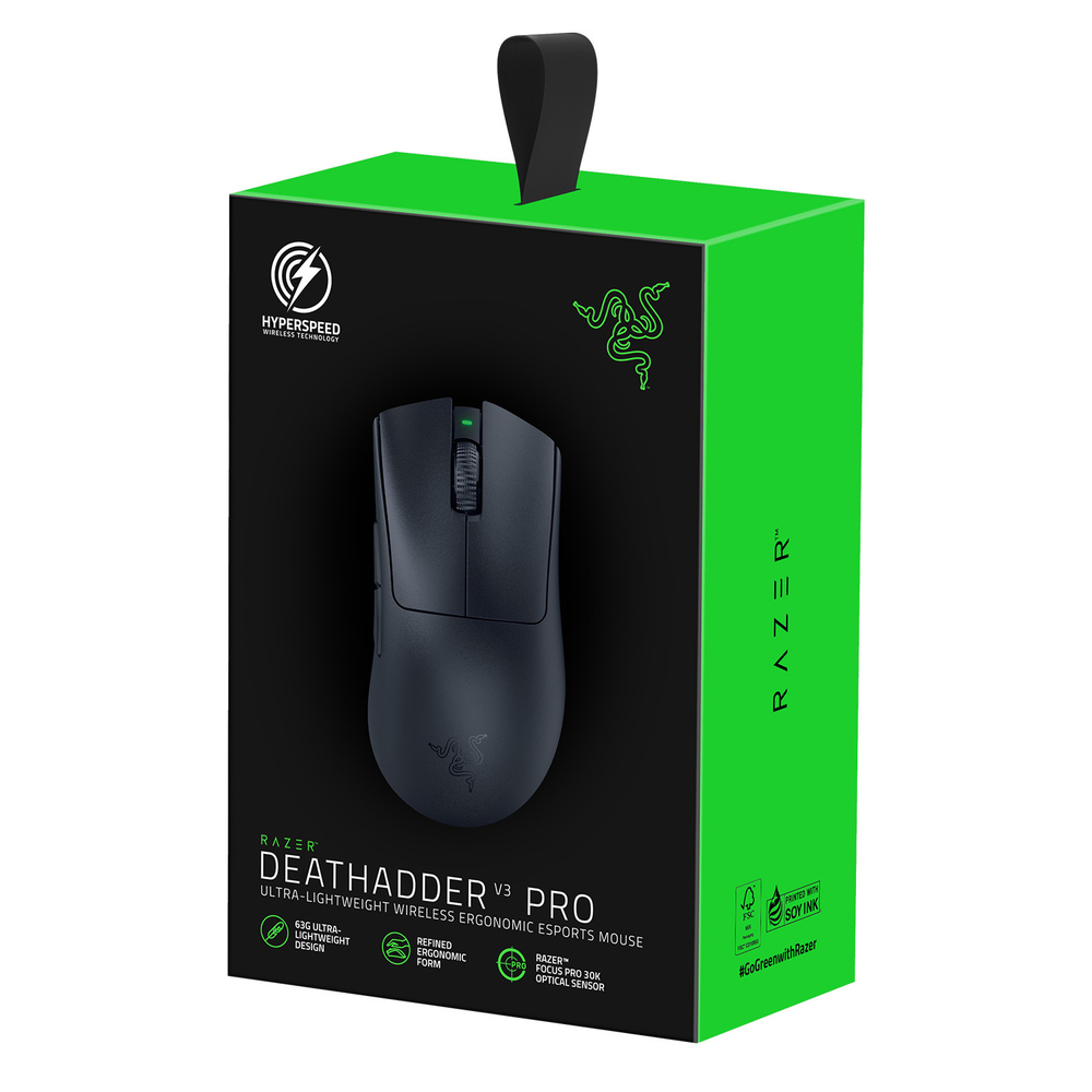 Беспроводная игровая мышь Razer DeathAdder V3 Pro черный (RZ01-04630100-R3G1)