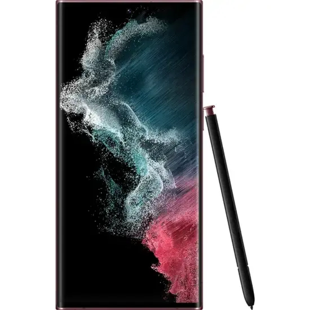Смартфон Samsung Galaxy S22 Ultra 12/512GB, (Nano-Sim+E-Sim), бордовый