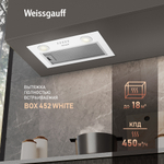 Вытяжка встраиваемая Weissgauff BOX 452 White