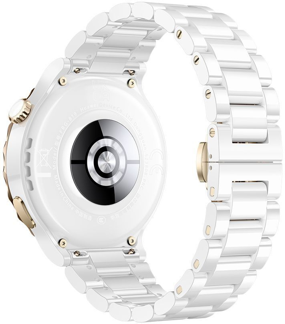 Смарт-часы Huawei Watch GT 3 Pro White Ceramic Strap, FRG-B19 белый/золотой