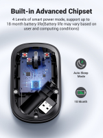 Беспроводная мышь uGreen 90372 черный