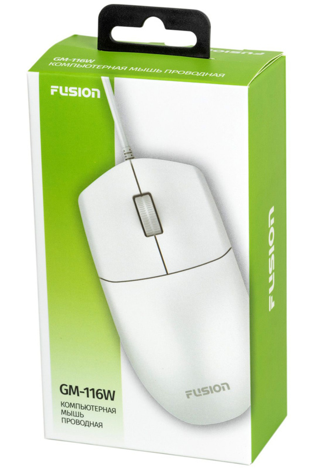 Проводная мышь Fusion GM-116W белый (GM-116W)