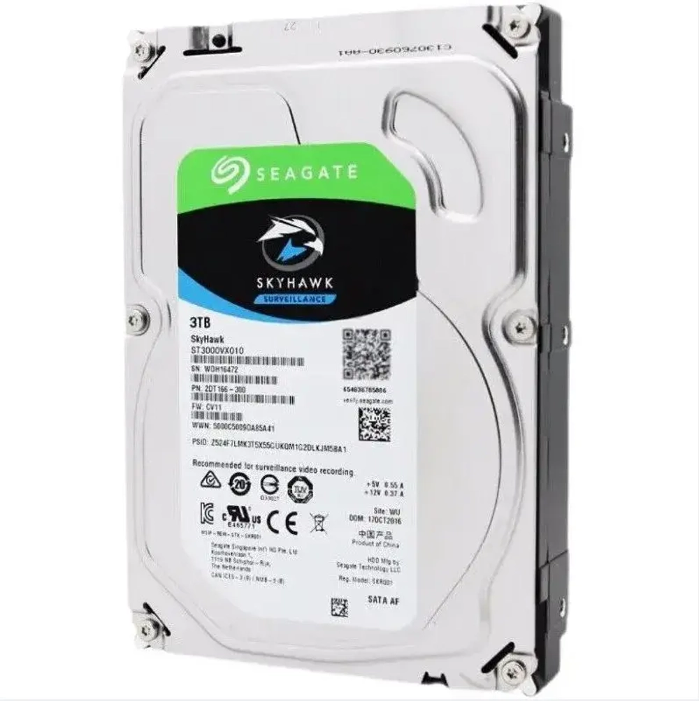 Внешний жесткий диск Seagate ST3000VX010 3 ТБ (SkyHawk ST3000VX010)