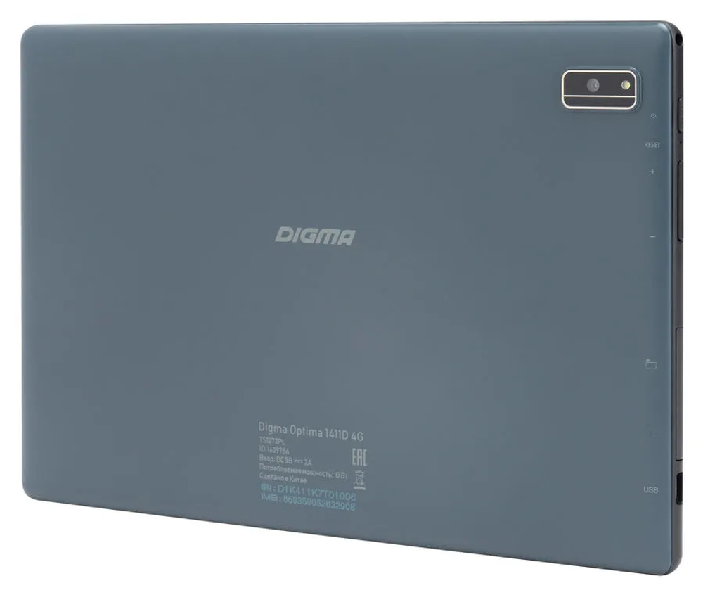 Планшет DIGMA Optima 1411D 10.1" 4/64GB Gray Wi-Fi+Cellular