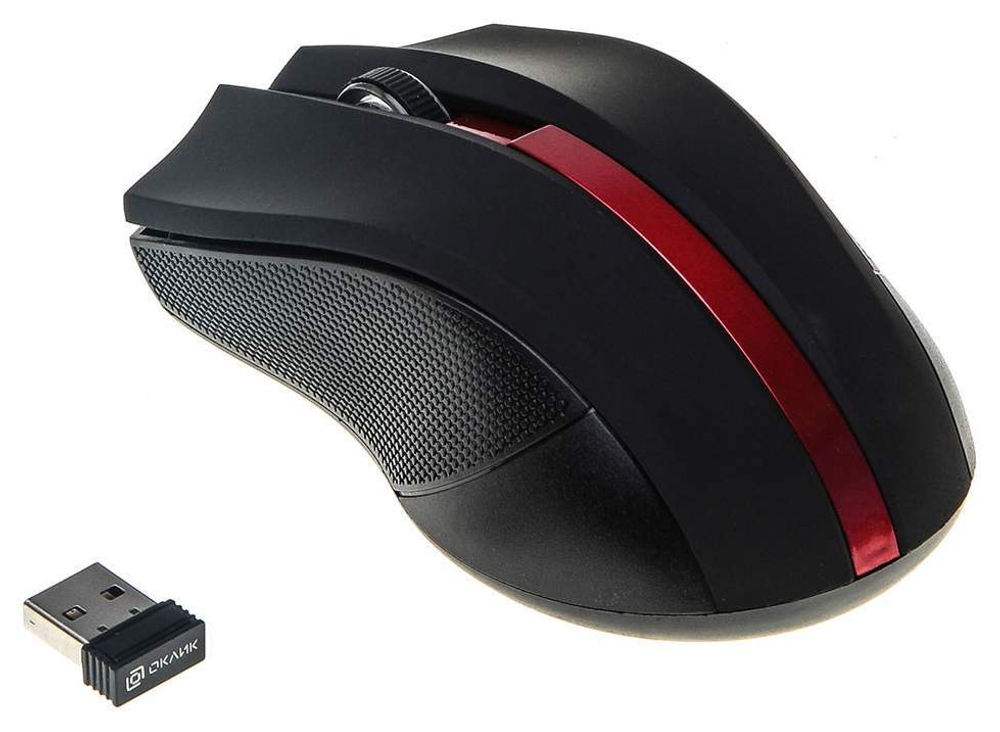 Беспроводная мышь OKLICK 615MW Red/Black