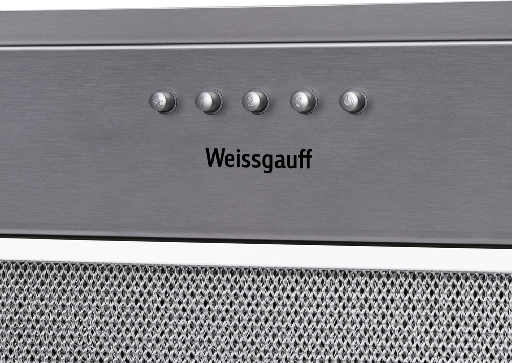 Вытяжка встраиваемая Weissgauff Alpha 60 PB IX серебристая