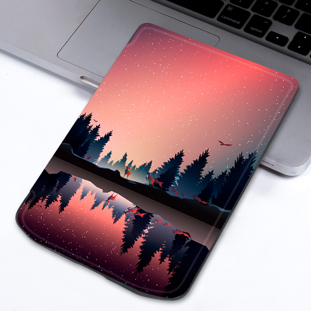 Электронная книга PocketBook 634 Verse Pro Azure с чехлом ReaderONE Forest