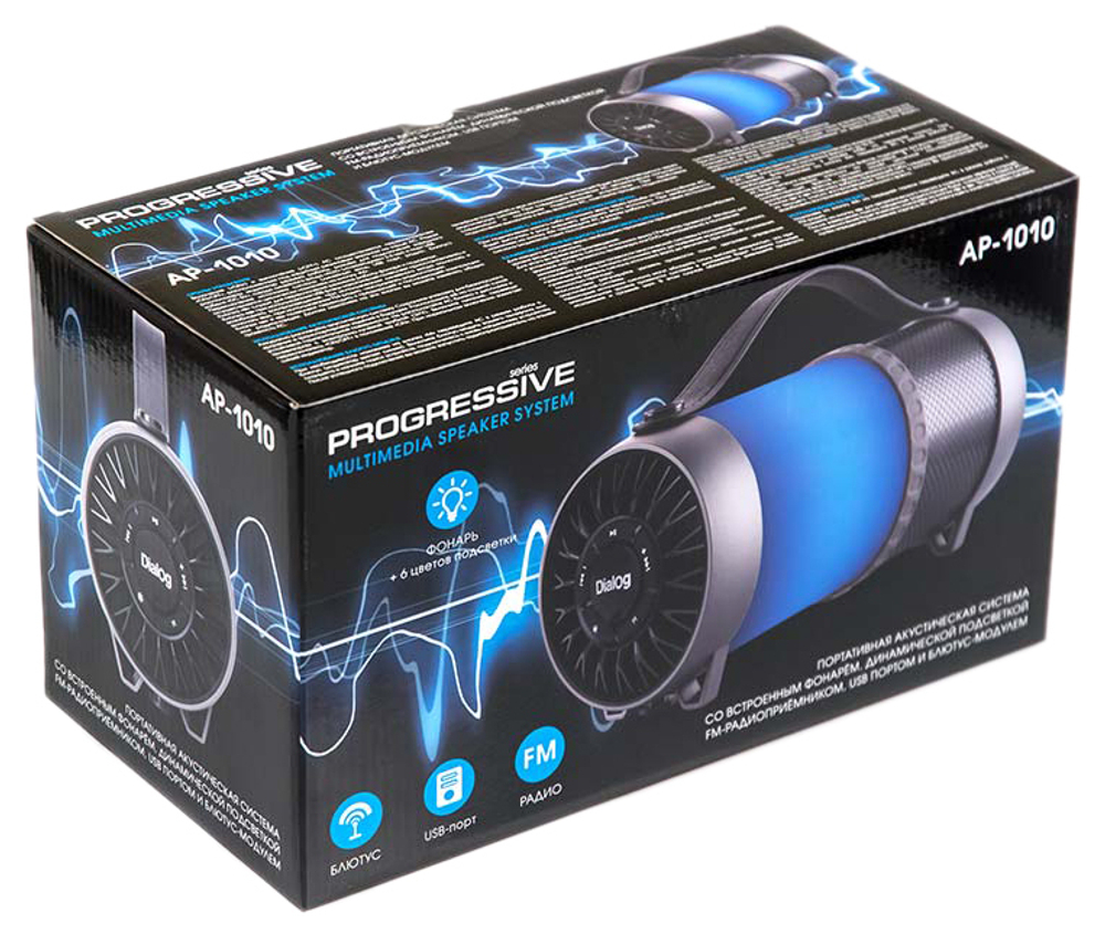 Портативная колонка Dialog AP-1010 Black