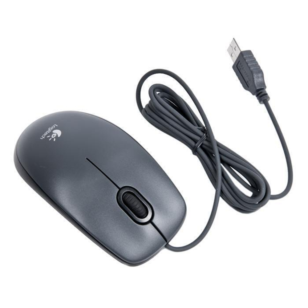 Проводная мышь Logitech M90 черный