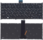 Клавиатура для Acer Aspire V3-371 V3-372 V3-372T V5-122 V5-122P черная с подсветкой